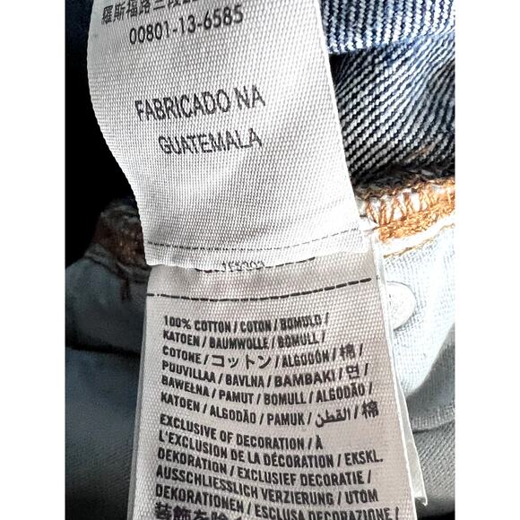 Abercrombie mens size 30 X 32 jeans slim straight some distress on ankless - Picture 9 of 11